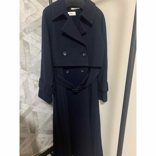 スナイデル SNIDEL【限定】プリーツウールコート NVY 0 | www.jarussi