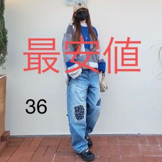 ZARA - ADERERROR パッチワーク デニムパンツ 36の通販 by なぁ