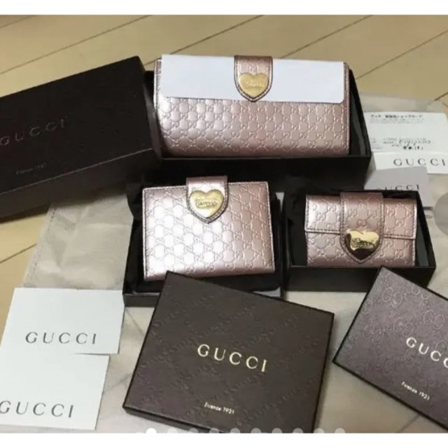 GUCCI 長財布、パスケース、キーケース、３点セット-