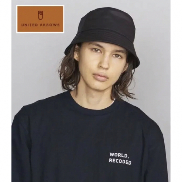 UNITED ARROWS(ユナイテッドアローズ)のユナイテッドアローズ　バケットハット　黒　バケハ　メンズ　帽子　ハット メンズの帽子(ハット)の商品写真