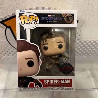 マーベル(MARVEL)のFUNKO POP! スパイダーマン NWH ブラックゴールドスーツ　アンマスク(アメコミ)