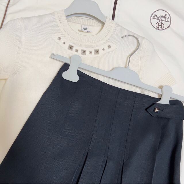 ナチュラルネイビー エルメス メドール ニット 34 - 通販 - linnke.com.br