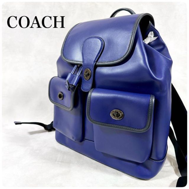 COACH ヘリテージ バックパック インディゴ ミッドナイト