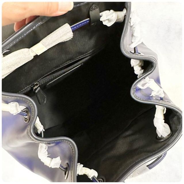 新品✨COACH メンズコーチ オールレザー 軽量バックパック リュック ブルー 新品✨COACH メンズコーチ オールレザー 軽量バックパック リュック ブルー