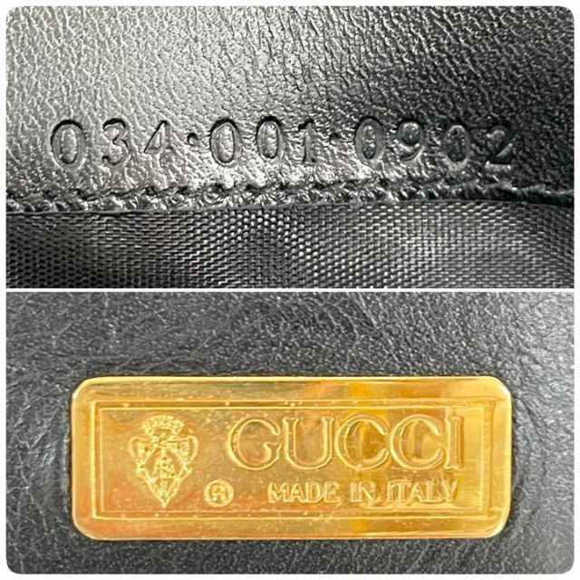 未使用✨GUCCI オールドグッチ メンズ 二つ折り札入れ ggキャンバス 黒