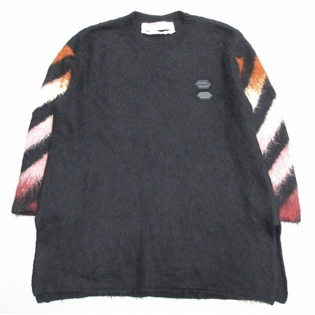 【Sale】19AW オフホワイト OFF WHITE モヘヤ ロング セーター82cm袖丈