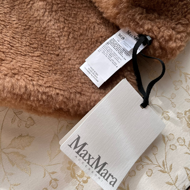 Max Mara テディベア ストール キャメル