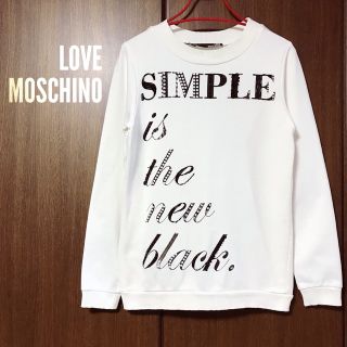 在庫有】 【新品・未使用品】MOSCHINOレディーススウェットシャツ 黒M
