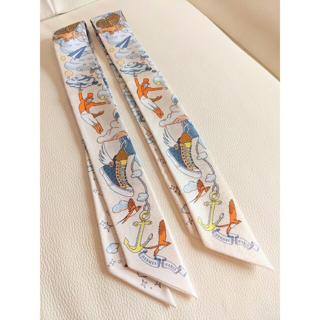 新品 HERMES エルメス ツイリー 私の雲　2本セット