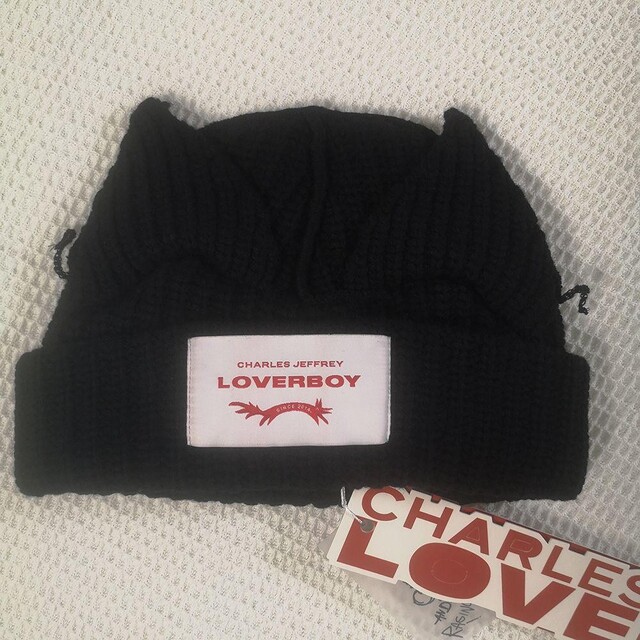 在庫有】 Charles Jeffrey Loverboy 猫耳ニット帽 黑 elite2com.com