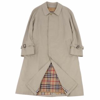 バーバリー(BURBERRY)の美品 Vintage バーバリー Burberrys コート 英国製 ライナー付き ステンカラーコート バルマカーンコート コットン アウター メンズ 52(L相当) ベージュカーキ(ステンカラーコート)