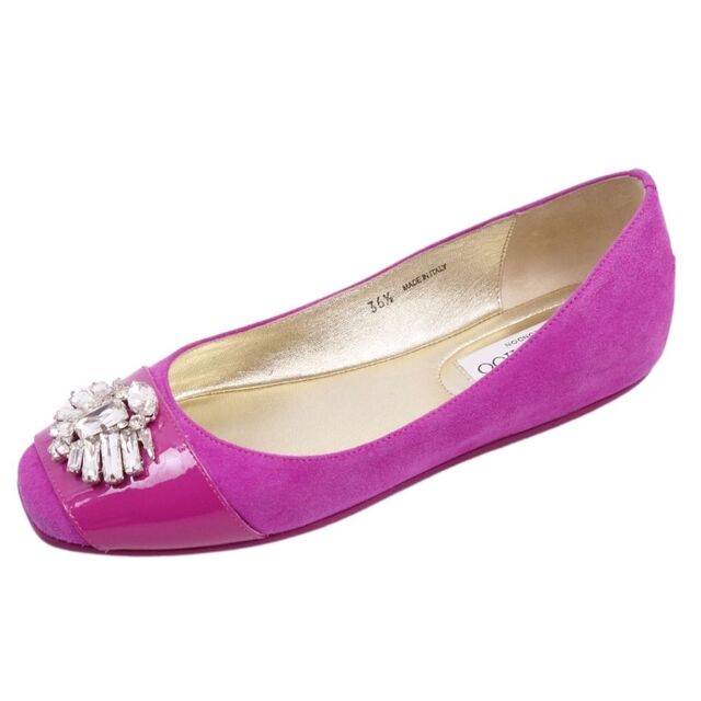 未使用 ジミーチュウ JIMMY CHOO パンプス フラットパンプス Crystal