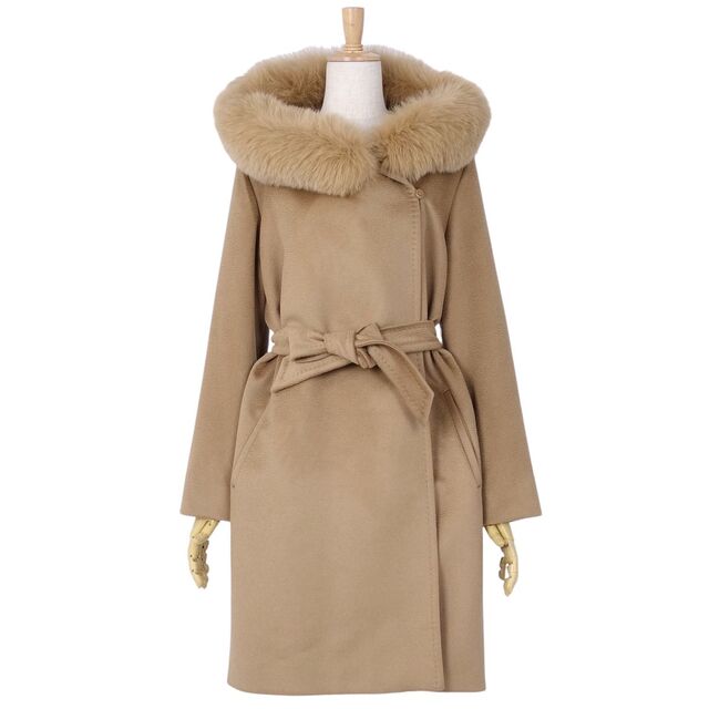 みこMax Mara アルパカ バージンウール コート フォックスファー みこMax Mara アルパカ バージンウール コート フォックスファー