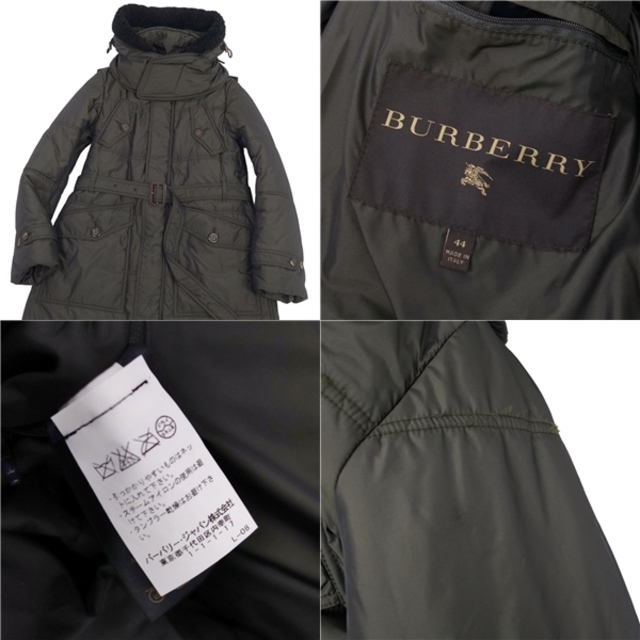 BURBERRY(バーバリー)のバーバリー BURBERRY コート 2way フード ラムファー ロングコート メンズ アウター 44(S相当) カーキ メンズのジャケット/アウター(その他)の商品写真