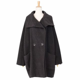 マックスマーラ(Max Mara)のマックスマーラ Max Mara コート ウール カシミヤ 白タグ オーバーサイズ レディース アウター IJ42 USA8 FB40(M相当) チャコールグレー(その他)