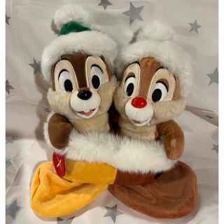 ディズニー(Disney)のチップ&デール　ぬいぐるみ　クリスマス(ぬいぐるみ)