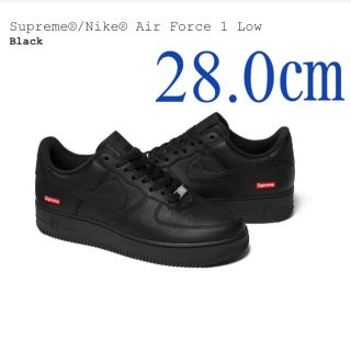 シュプリーム(Supreme)のSupreme  Nike Air Force 1 Low  Black  28(スニーカー)