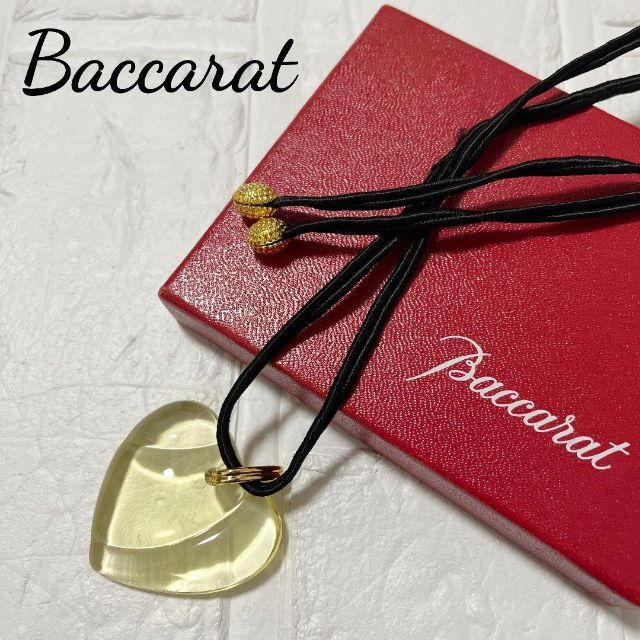 売れ筋アイテムラン 箱付き Baccarat バカラ ハート ペンダント ...