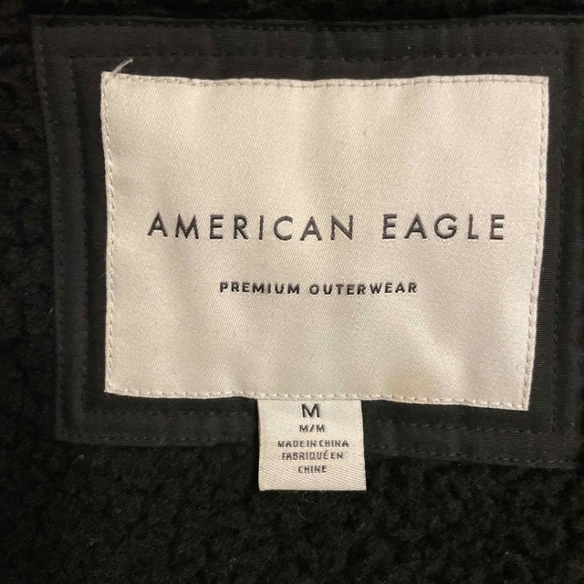 American Eagle(アメリカンイーグル)のアメリカンイーグル　ダウンジャケット　黒　Mサイズ メンズのジャケット/アウター(ダウンジャケット)の商品写真