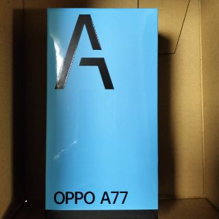 OPPO A77 ブラック　新品未開封(スマートフォン本体)