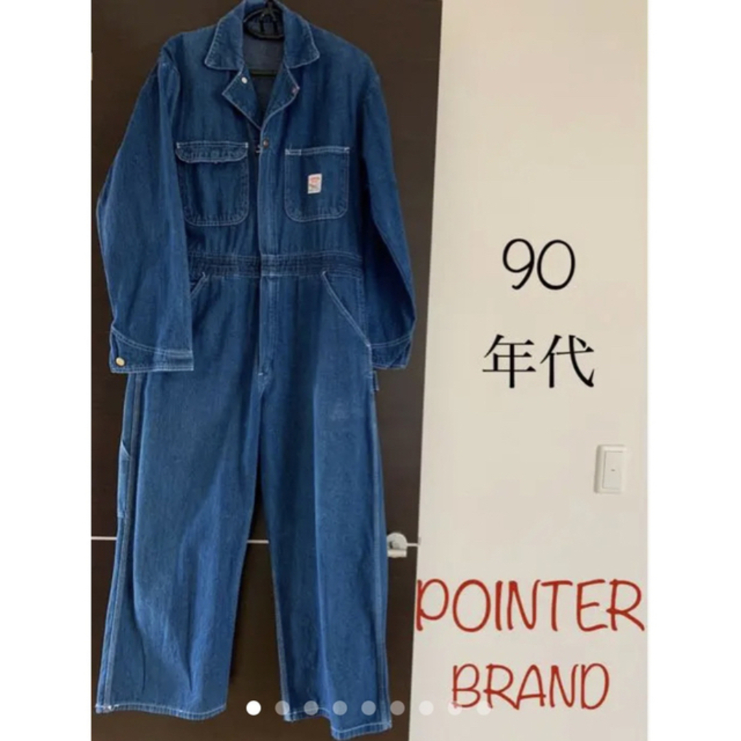 (極美品】 POINTER BRAND つなぎ　オールインワン　90年代