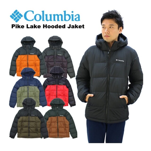 Columbia - 新品 コロンビア ダウンジャケット フーデッド ブラック黒