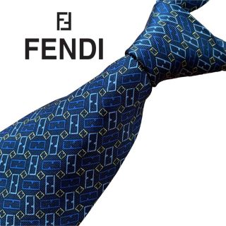 フェンディ(FENDI)の【本日限定値下げ】FENDI フェンディ ネクタイ 総柄 シルク100%(ネクタイ)