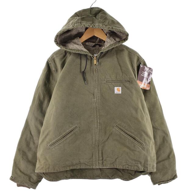 デッドストック DEADSTOCK カーハート Carhartt FOR WOMEN デトロイトジャケット フード付き ダック地ワークジャケット レディースXXL /eaa298494