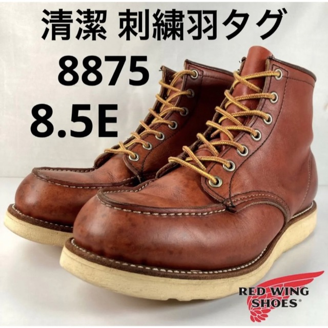 メンズ表四角犬タグ◆REDWING レッドウィング 8875 6E