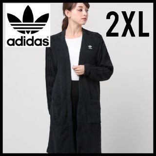 アディダス(adidas)の【大人気！大きいサイズ】adidas★カーディガン★ニット★ガウン★黒★2XL(カーディガン)