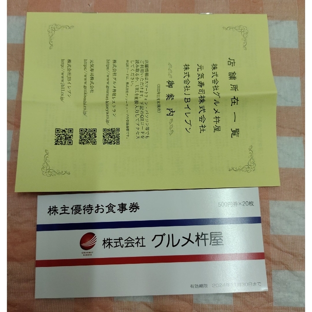 イチオシ グルメ杵屋 株主優待券 最新券10000円分 | llarvilafranca.org