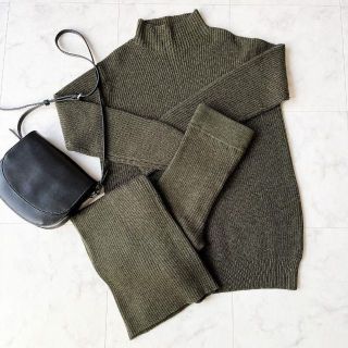 ロンハーマン(Ron Herman)の極美品✨ ロンハーマン×TEN ニットセットアップ パンツ ペチコート カーキ(ニット/セーター)