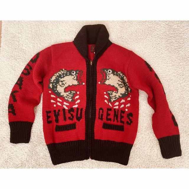 EVISU(エビス)のEVISU エヴィス ブラックバス 厚手 カウチンセーター メンズのトップス(ニット/セーター)の商品写真