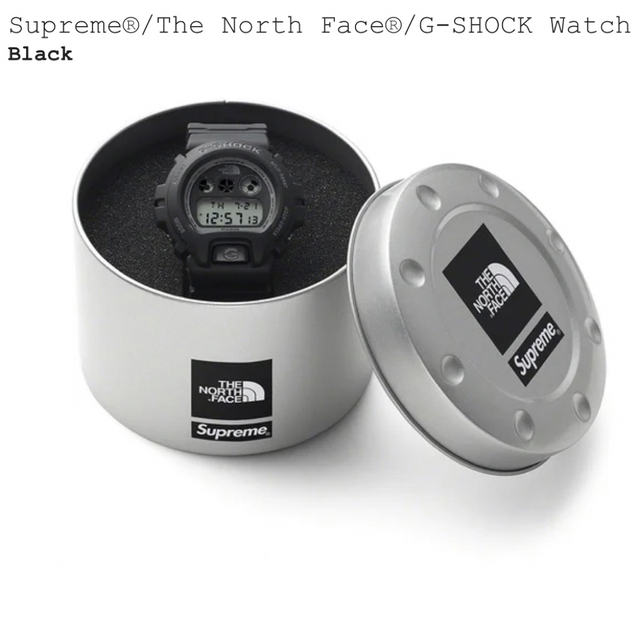 黒 Supreme The North Face G-SHOCK Watch