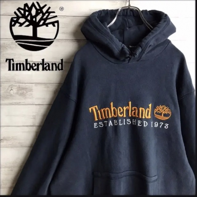 Timberland(ティンバーランド)のお値下げ人気デザインTimberland センター刺繍ロゴ パーカー 定番カラー メンズのトップス(パーカー)の商品写真