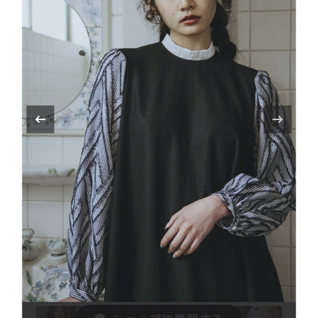 人気商品の YUKI Black/Gray - dress Addison SHIMANE ロング