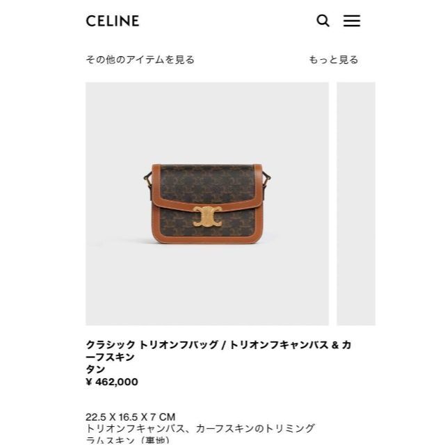 激安先着 - celine セリーヌ クラシック &カーフスキン トリオンフ