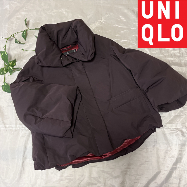 ☆UNIQLO☆ ユニクロ+Jハイブリッドダウンジャケットワイン ジルサンダーM-