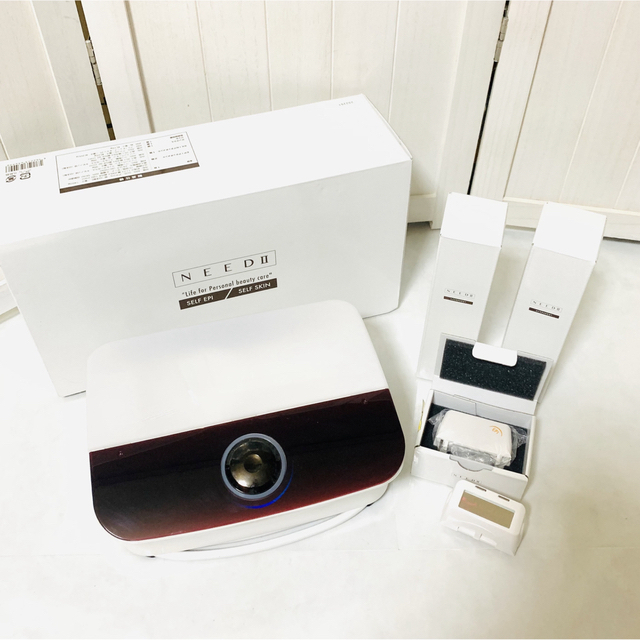 愛用 美品 NEED II ニード2 家庭用 脱毛器 【アタッチメント4個付き