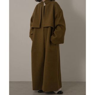 ラウジー(lawgy)の【 lawgy 】stand neck leather cuff coat(ロングコート)