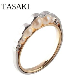 タサキ(TASAKI)の【新品仕上げ済】タサキ リキッドスカルプチャー パール リング【7465】 (リング(指輪))