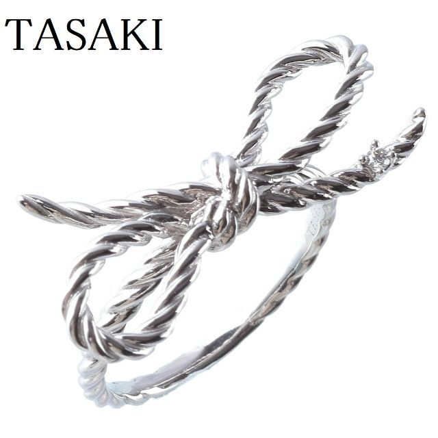 TASAKI - 【新品仕上げ済】タサキ ダイヤリング ツイスト リボン ダイヤ【7522】
