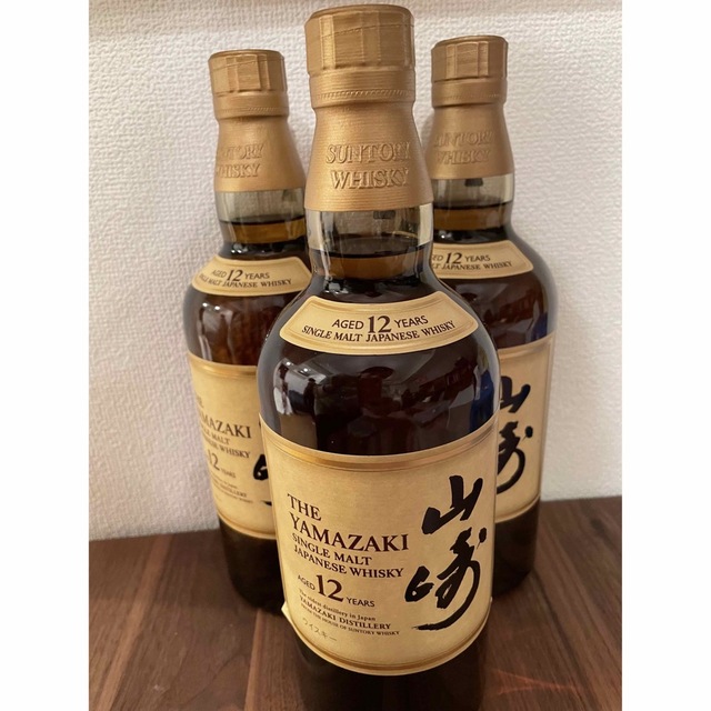 贅沢 サントリー - サントリーシングルモルトウイスキー山崎12年×3本