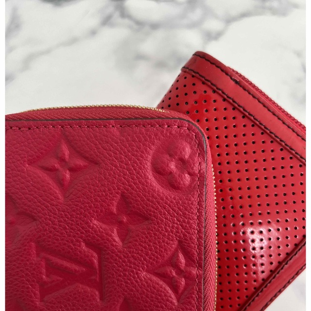 【美品】LOUIS VUITTON  ルイヴィトン ピンク　コインケース　赤