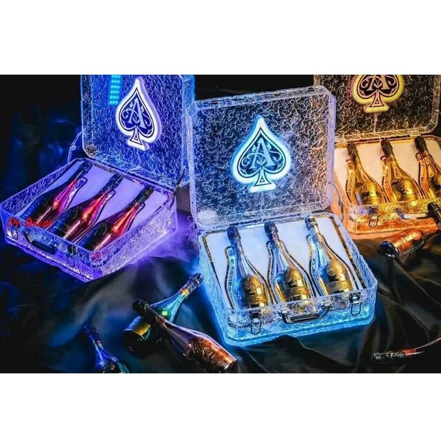 大特価放出! アルマンド LED アタッシュケース シャンパン ボトル