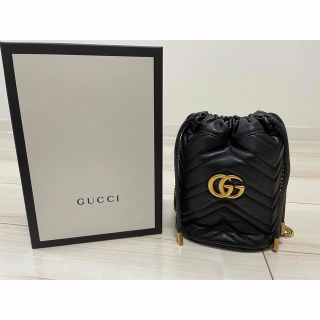 グッチ(Gucci)のGUCCI マーモント ミニバケットショルダーバッグ(ショルダーバッグ)