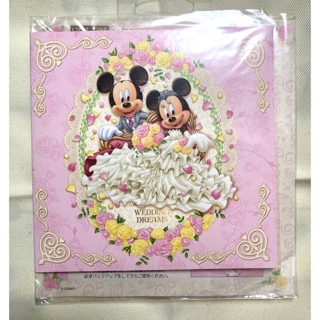 Disney(ディズニー)のディズニーストア ウエディング 結婚式 CD用封筒 ミッキー ミニー 1枚 エンタメ/ホビーのおもちゃ/ぬいぐるみ(キャラクターグッズ)の商品写真