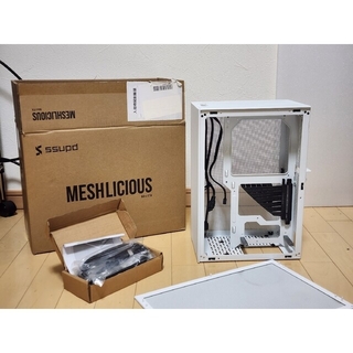 MINI ITXケース Meshlicious ホワイト(PCパーツ)