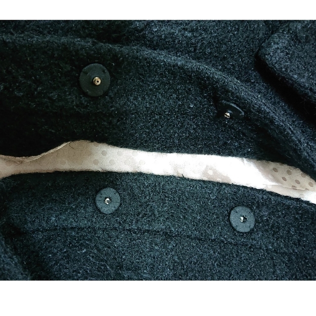 TO BE CHIC(トゥービーシック)のトゥービーシック TO BE CHIC コート 黒色 Mサイズ レディースのジャケット/アウター(ロングコート)の商品写真
