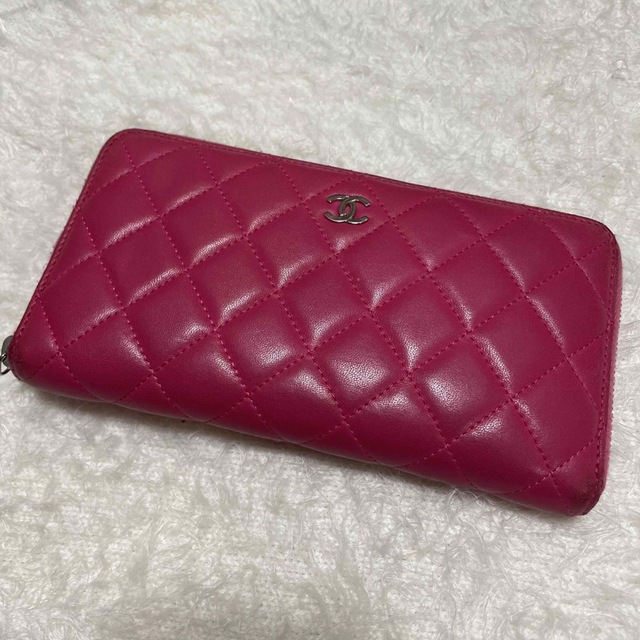 CHANEL 長財布 ピンク